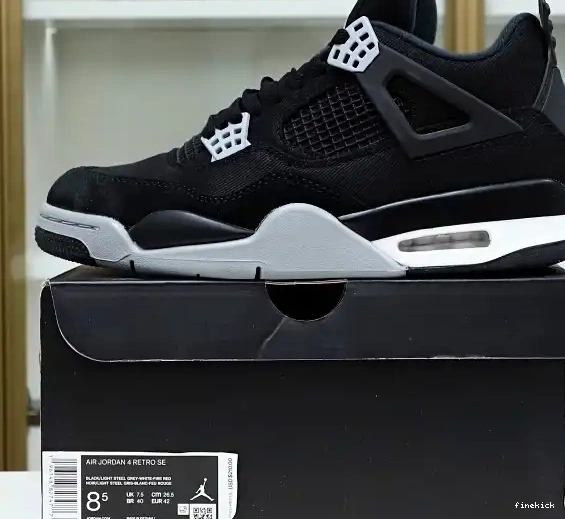 AIR JORDAN "BLACK 4 CANVAS" 0324